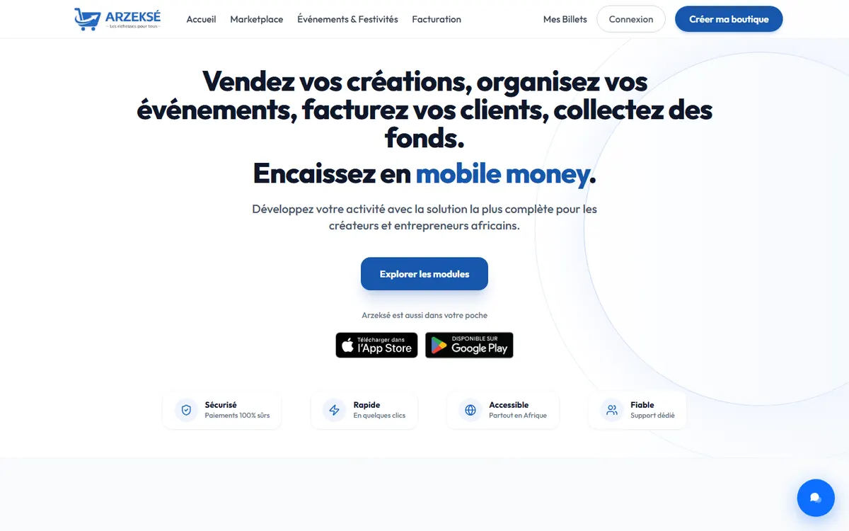 Site ARZEKSE, réalisé par Galaxie Team