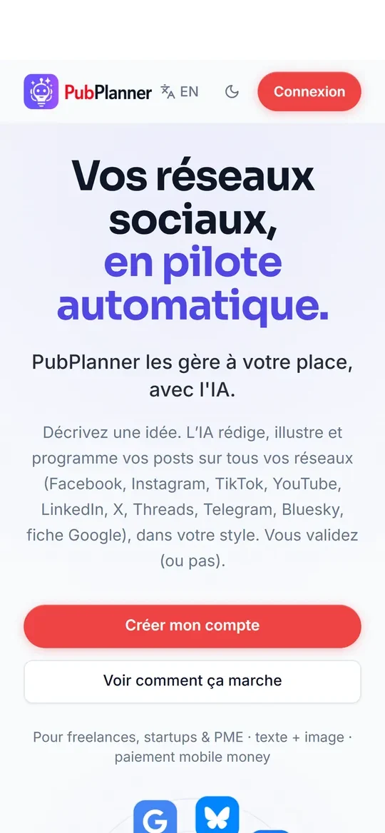 PubPlanner, conçu par Galaxie Team